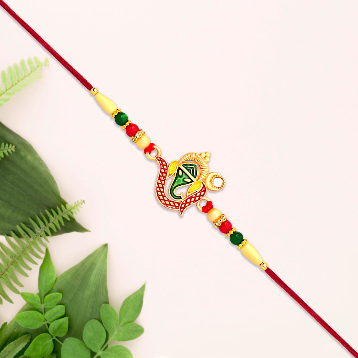 Ganpati Rakhi – Handcrafted Traditional Symbol of Protection - Image 4