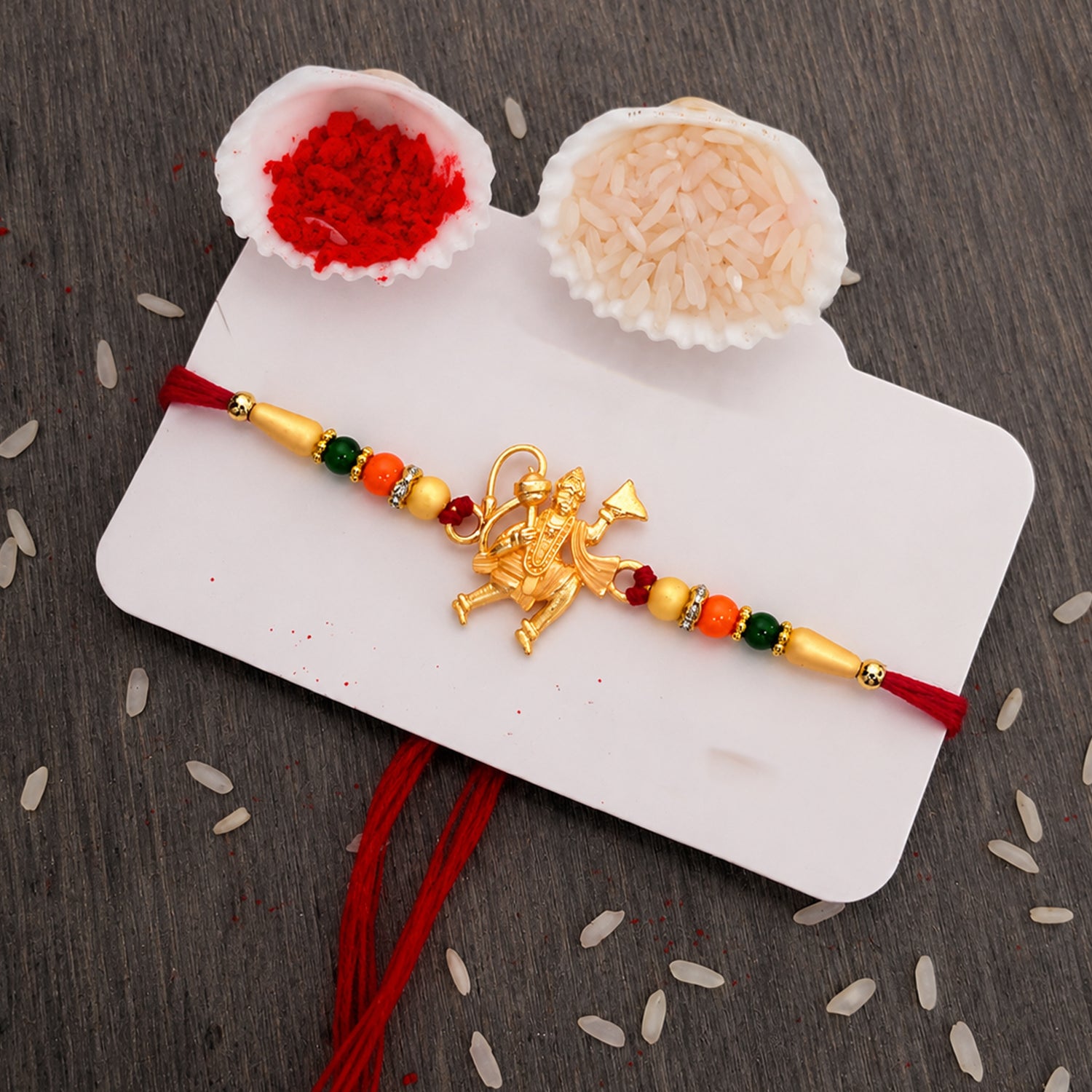 Hanumaan ji Rakhi – Dronagiri Mountain Design for Brother | Periapt Rakhi - Image 2