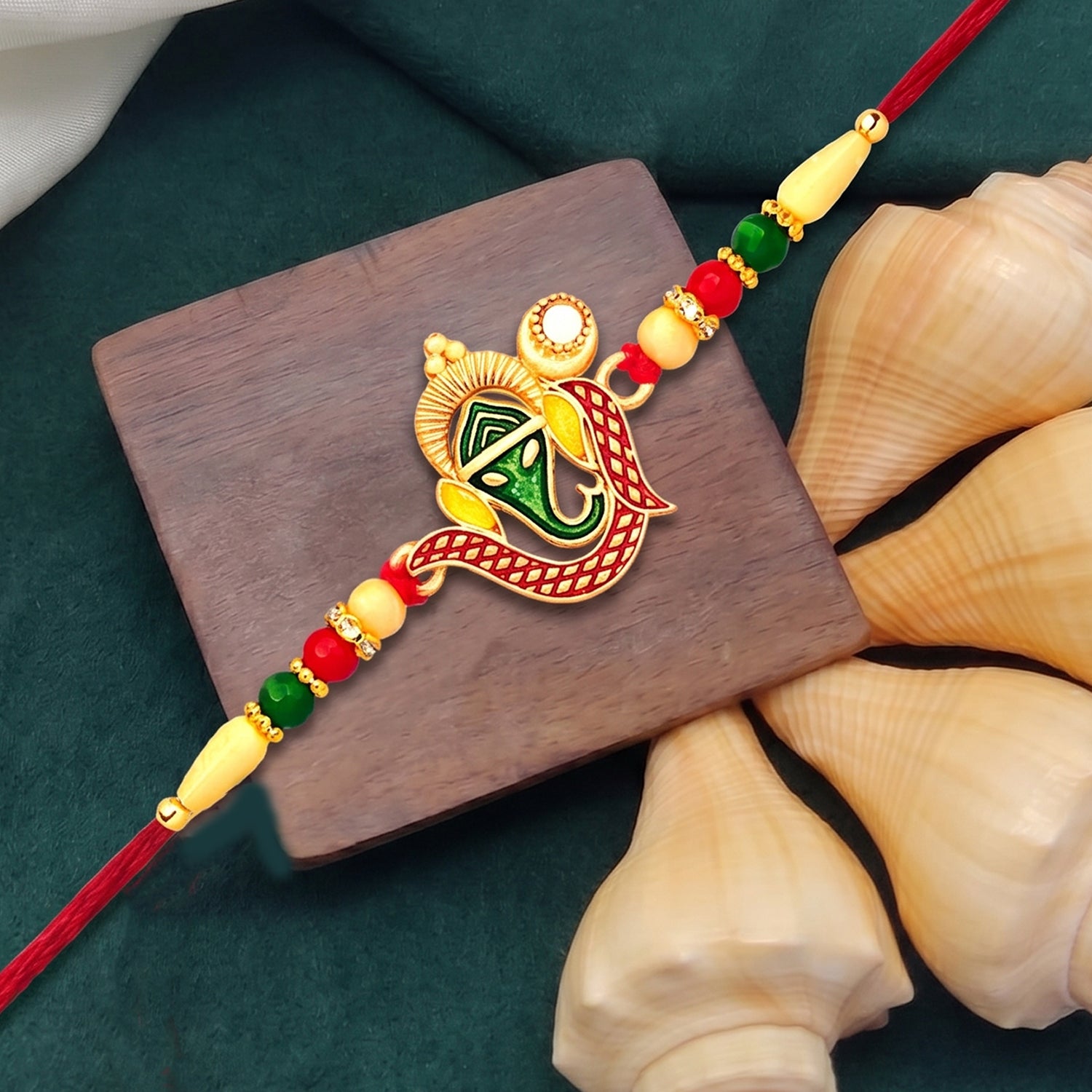 Ganpati Designer Rakhi for Brother on Rakshabandhan