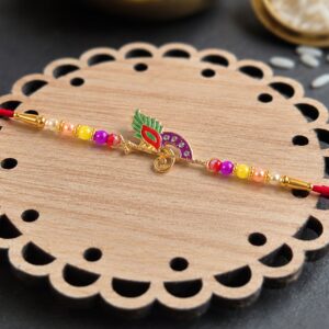 Stylish Bird Design Traditional Rakhi for Brother this Rakshabandhan