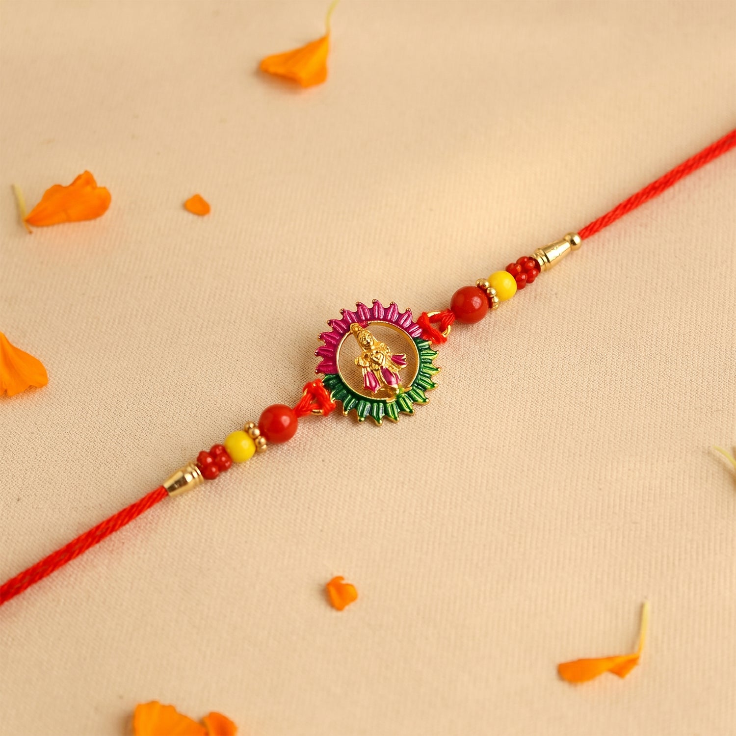 Traditional Circular Beads Rakhi for Rakshabandhan – Bhai Special - Image 2