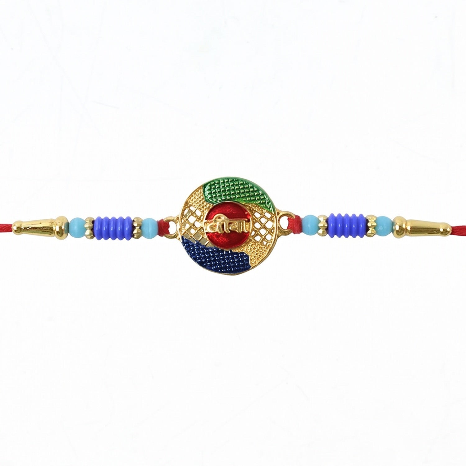 Designer Veera Multicolor Traditional Rakhi Thread for Raksha Bandhan - Image 4