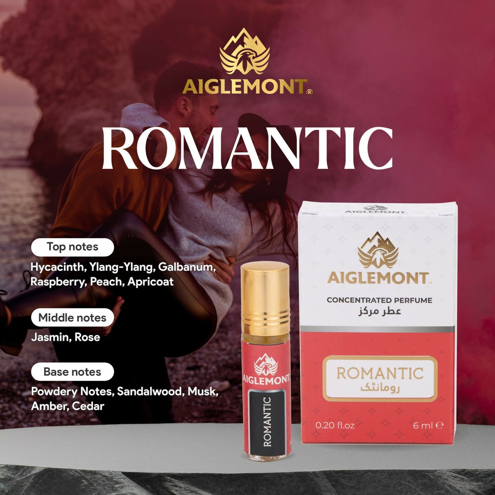 Romantic Attar 6ml Roll-on – Alcohol Free & Long Lasting