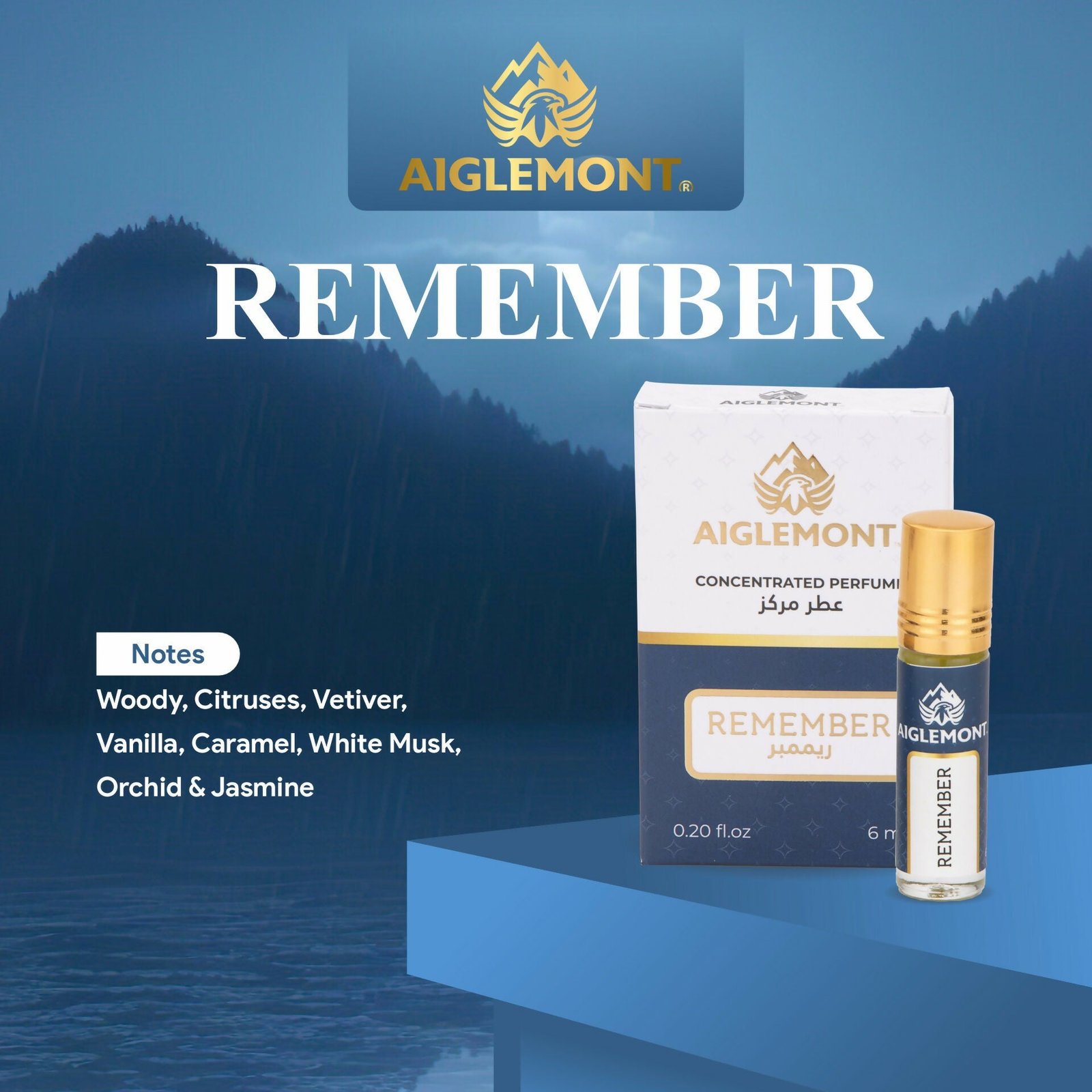 Remember Roll-On Attar – Alcohol Free, Long Lasting 6ml