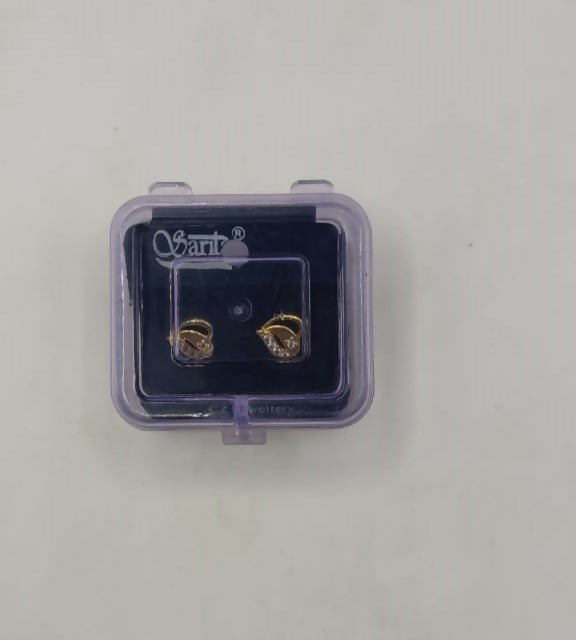 Gold-Plated Layered Flower Stud Earrings – Elegant Daily Wear - Image 4