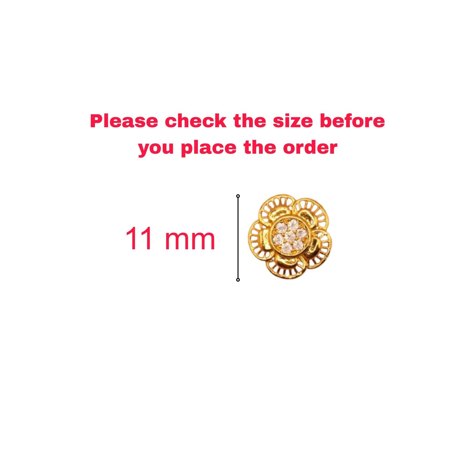 Gold-Plated Layered Flower Stud Earrings – Elegant Daily Wear - Image 3
